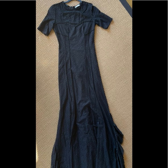 Nina Ricci gown, floral lace with silk slip - Picture 4 of 12